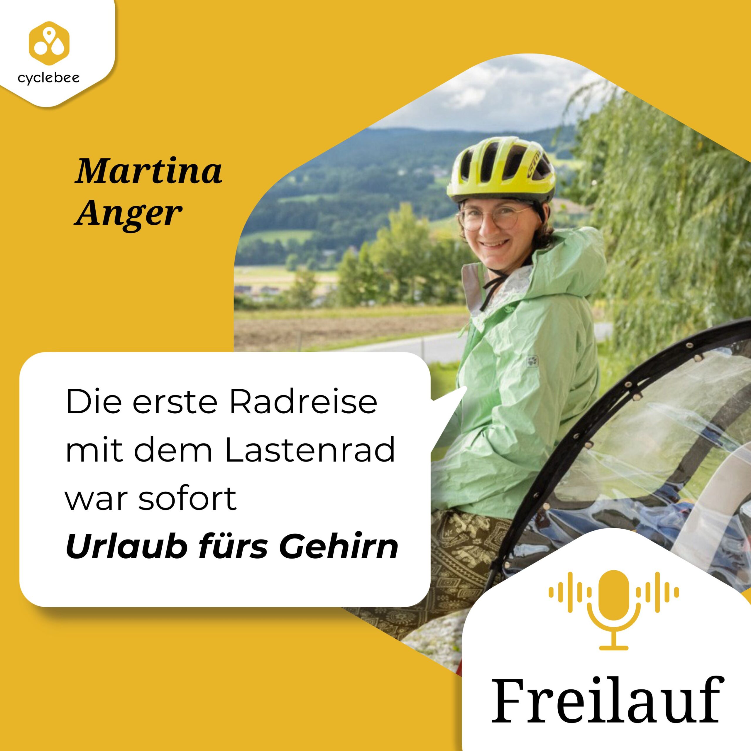 Freilauf Podcast #14: Martina Anger: Die erste Radreise mit dem Lastenrad war sofort „Urlaub fürs Gehirn“