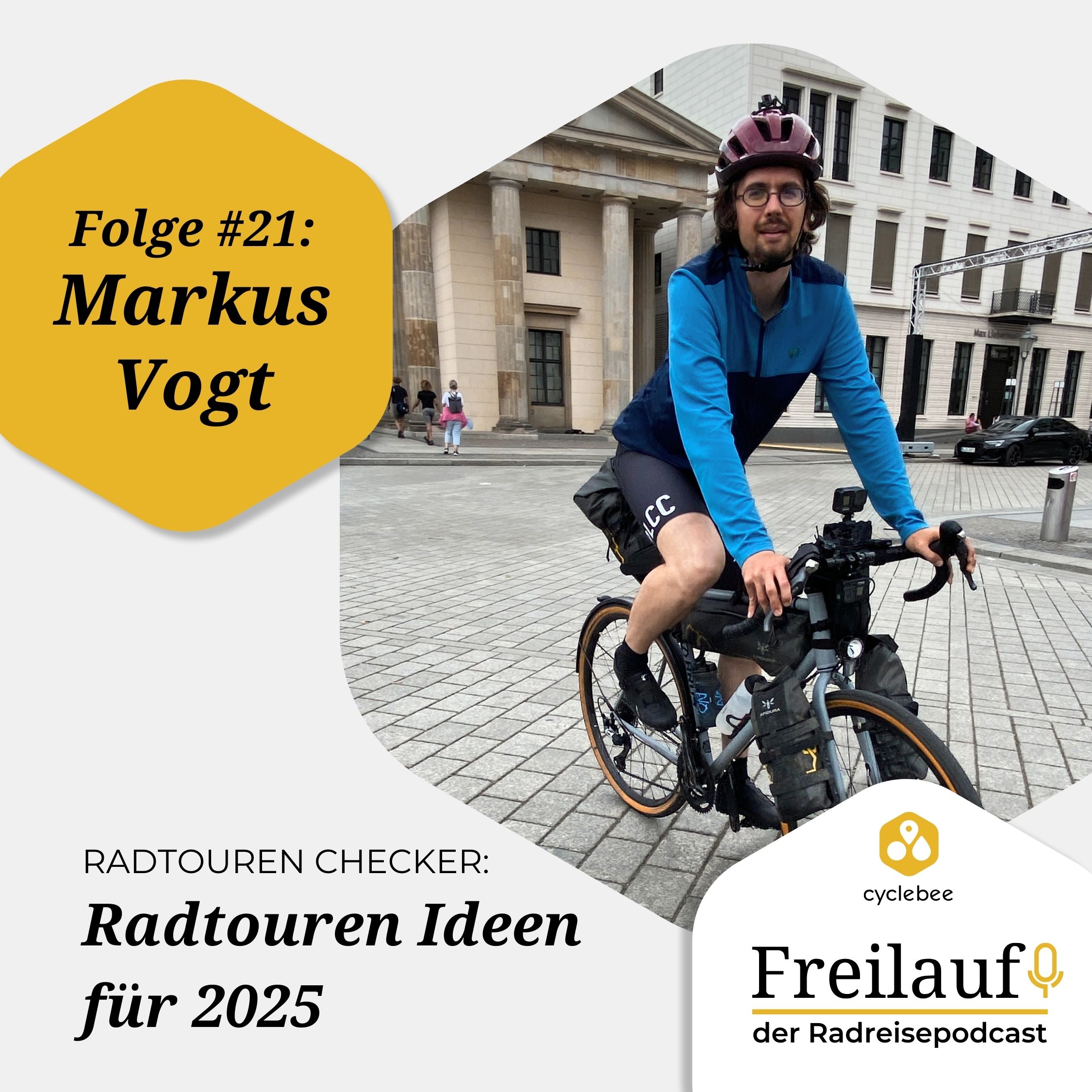 Radtouren-Checker Markus Vogt auf seinem Gravelbike in Berlin