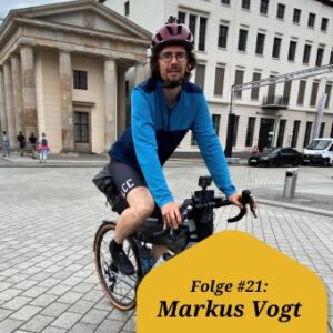 Radtouren-Checker Markus Vogt auf seinem Gravelbike in Berlin